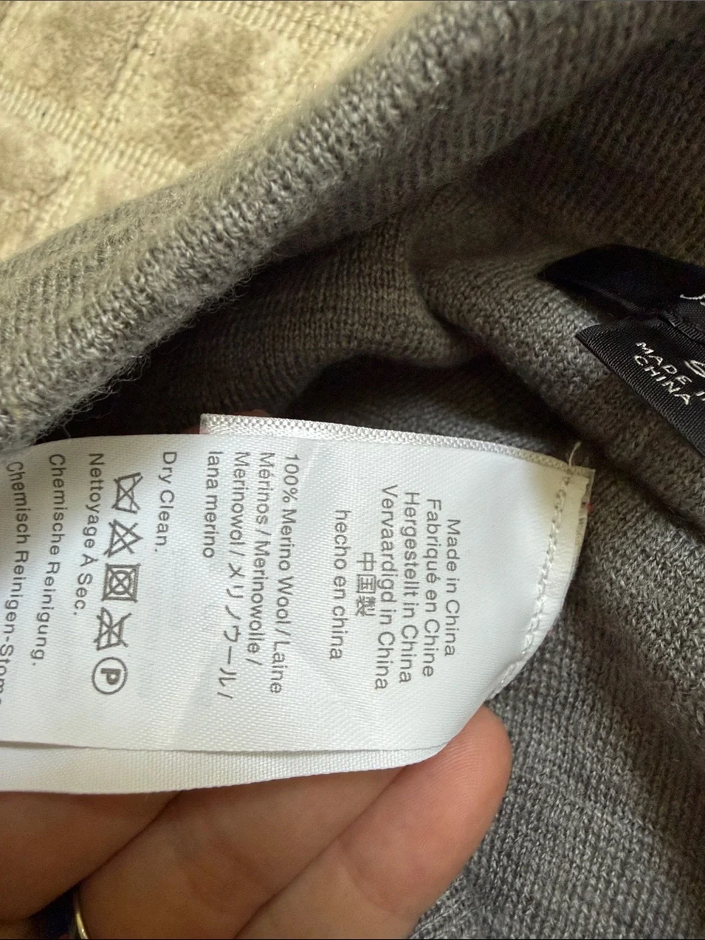 J Crew 100% Merino Wool Women's Gray Jogger Pants Sweatpants S